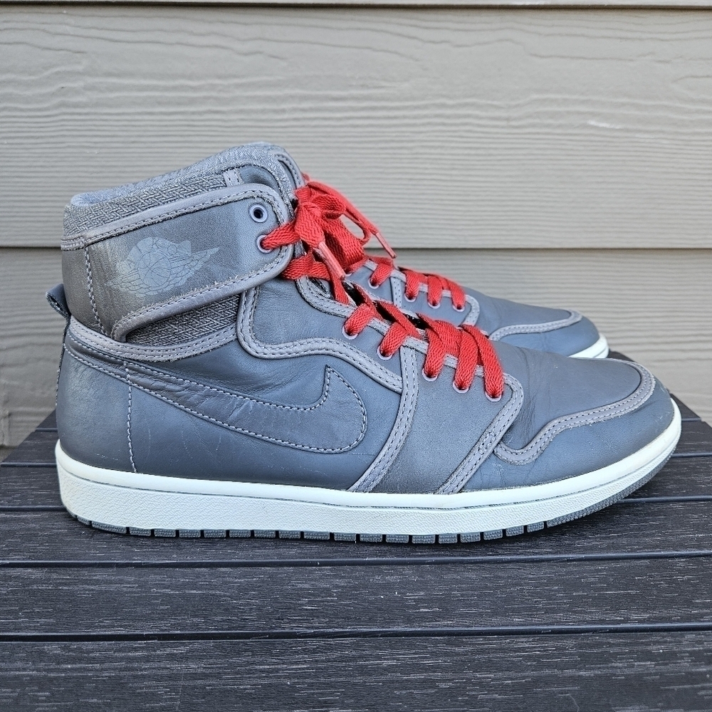 AIR JORDAN AJ1 KO GRAPHITE PREMIUM LEATHER SZ 10.5 DS 100% AUTHENTIC 503539 001